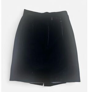 Oscar de la Renta vintage Black velvet Pencil Skirt 6P